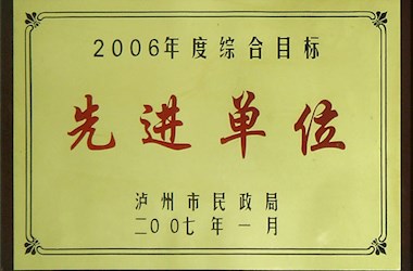 2006年度综合目标先进单位